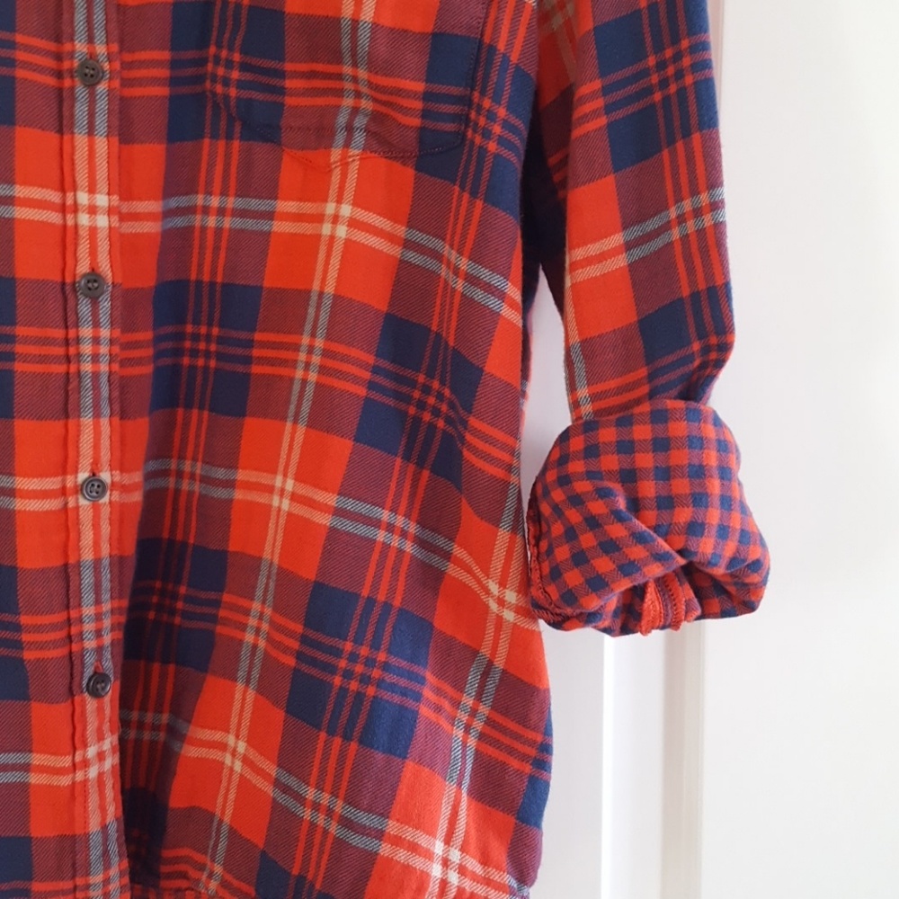 madewell plaid flannel shirt